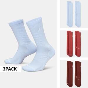 Nike Air Jordan Everyday Dri-Fit Crew Socks 3 Pairs Size L (8-12) DX9632 901